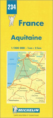 Stock image for Michelin Map 234 France Aquitaine: No.233 for sale by WorldofBooks