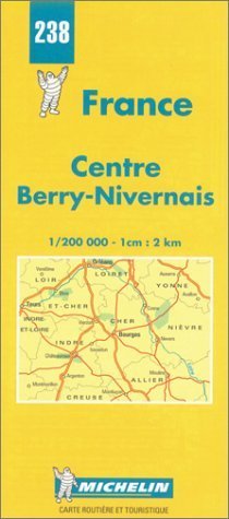 Michelin Centre (Berry-Nivernais), France Map No. 238 (9782067002388) by Michelin Travel Publications
