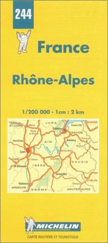 Stock image for Michelin Rhone-Alpes, France Map No. 244 (Michelin Maps & Atlases) for sale by Half Price Books Inc.