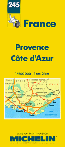 Stock image for Michelin Map 245 France Provence, Cote d'Azur: No. 245 for sale by WorldofBooks