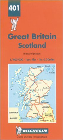 9782067004016: Michelin Great Britain / Scotland Map No. 401 (Michelin Maps & Atlases)