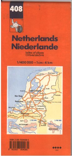 9782067004085: Netherlands: 408 (Michelin Main Road Maps)