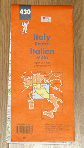 9782067004306: Michelin Italy Central Map No. 430 (Michelin Maps & Atlases)