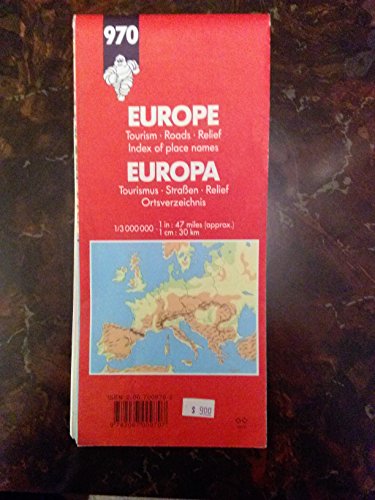 Beispielbild fr Europe. Carte numro 970, chelle 1/3000000, 1998 zum Verkauf von Ammareal