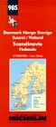 Stock image for Michelin Main Road Map: Danmark Norge Sverige, Suomi/Finland, Scandinavie, Finlande/No. 985 (French Edition) for sale by Wonder Book