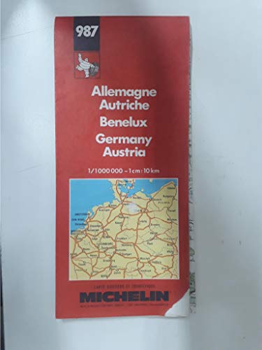 Stock image for Deutschland, Osterreich Tschechische Republik Benelux Allemagne, Autriche Republique Tcheque/Germany, Austria Czech Republic Benelux Duitsland, oosten (Michelin, 987) for sale by HPB-Ruby