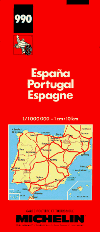 Stock image for Espagne, Portugal. Carte numro 990, chelle 1/1000000 for sale by Ammareal