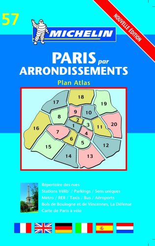 Beispielbild f�r Plan de ville : Paris par arrondissements, num�ro 57: By Arrondissements (Michelin Maps) zum Verkauf von medimops