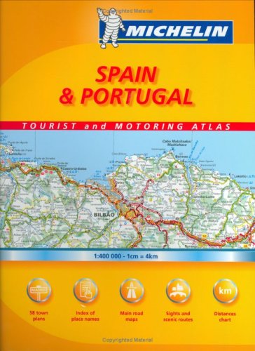 Beispielbild fr Michelin Spain & Portugal Tourist and Motoring Spiral Atlas: Atlas De Carreteras y Turistico, Atlas Routier et Touristique, Tourist and Motoring . Toeristische Wegenatlas, Atlante S zum Verkauf von Buchpark