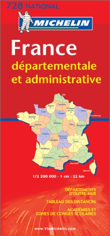 Michelin France Departementale Et Administrative (Michelin National Maps) (9782067113534) by Michelin Travel Publications