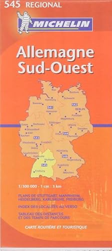 Michelin Germany Southwest: Baden-wurttemberg (Michelin Map) (9782067119956) by Michelin Travel Publications