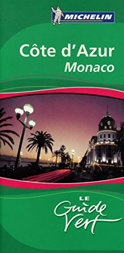Beispielbild fr Michelin Cote d'Azur, Monaco zum Verkauf von Better World Books