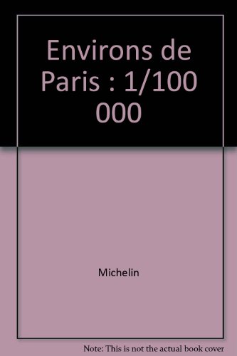 Imagen de archivo de Environs de Paris 1:10.000 a la venta por Ammareal