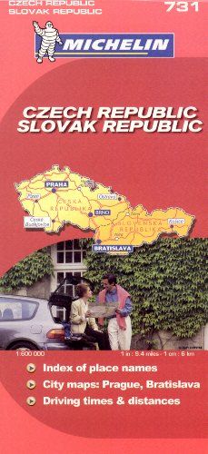 Michelin Map Czech & Slovak Republic 731 (Maps/Country (Michelin)) (9782067123076) by Michelin