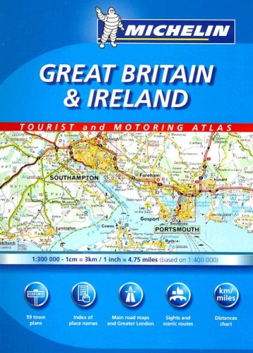 Imagen de archivo de Great Britain/Ireland, Atlas Spiral (Michelin Tourist and Motoring Atlas) a la venta por HPB Inc.