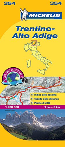 

Michelin Map Italy: Trentino-Alto Adige 354 (Maps/Local (Michelin)) (Italian Edition)