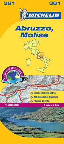

Michelin Map Italy: Abruzzo, Molise 361 (Maps/Local (Michelin)) (Italian Edition)