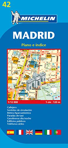 9782067127685: Michelin Map Madrid #42 (Maps/City (Michelin))