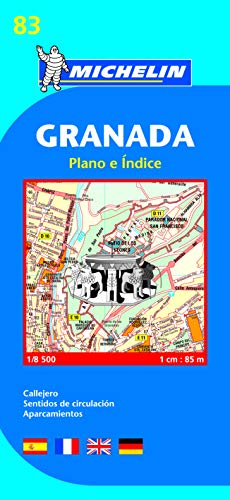 9782067127951: Granada - Michelin City Plan 83: City Plans (Michelin City Plans)