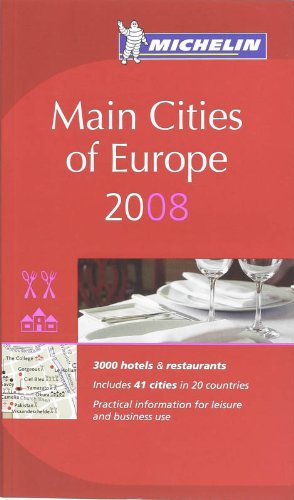 Stock image for The Michelin Guide Main Cities of Europe 2008 (Michelin Guides): No. 6012 for sale by WorldofBooks