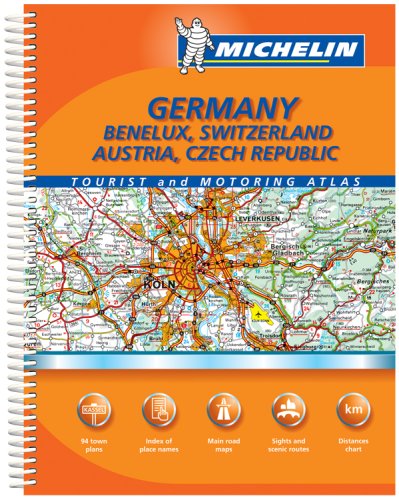 Stock image for Michelin Germany: Benelux, Switzerland, Austria, Czech Republic: Tourist and Motoring Atlas (Michelin Tourist and Motoring Atlas) for sale by Patrico Books
