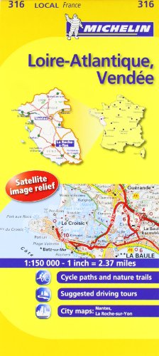 Michelin Map France: Loire-Atlantique, Vende 316 (Maps/Local (Michelin)) (English and French Edition) (9782067133709) by Michelin