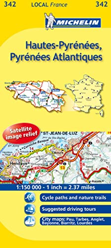 Michelin Map France: Hautes-Pyrnes, Pyrnes Atlantiques 342 (Maps/Local (Michelin)) (English and French Edition) (9782067133969) by Michelin