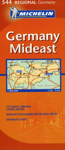 Michelin Map Germany Mideast 544 (Maps/Regional (Michelin)) (9782067134034) by Michelin