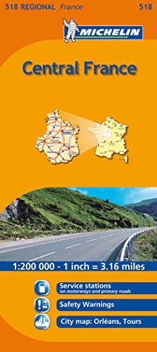 Michelin Map France: Centre 518 (Maps/Regional (Michelin)) (English and French Edition) (9782067135260) by Michelin