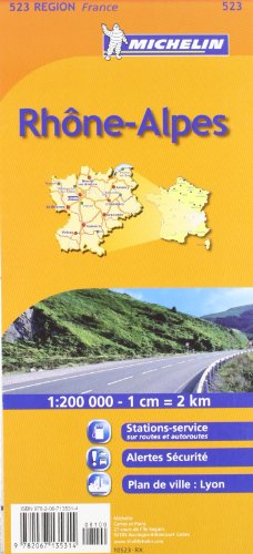 9782067135314: Mapa Regional Rhne-Alps (English and French Edition)