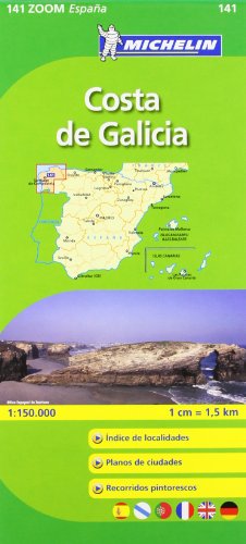 9782067140608: Mapa Zoom Costa de Galicia: No. 141 (Mapas Zoom Michelin)