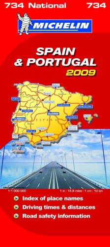 Beispielbild fr Spain and Portugal 2009 2009 (Michelin National Maps): No. 0734 zum Verkauf von WorldofBooks
