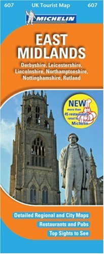 Stock image for East Midlands (UK Tourist Maps) for sale by HPB-Blue
