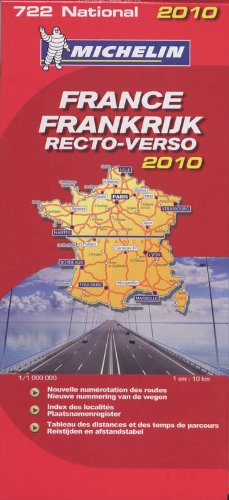 Stock image for FRANCE FRANKRIJK RECTO / VERSO 11722 CARTE ' NATIONAL ' 2010 MICHELIN KAART (KAARTEN/CARTES MICHELIN) for sale by WorldofBooks