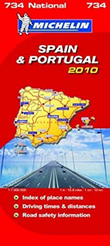 Beispielbild fr Spain & Portugal 2010 NATIONAL map 734: No. 0734 (Michelin National Maps) zum Verkauf von WorldofBooks