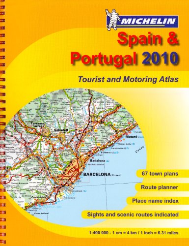 Beispielbild fr Spain & Portugal 2010 - Atlas (A4-Spiral): No. 1460 (Michelin Tourist and Motoring Atlases) zum Verkauf von WorldofBooks