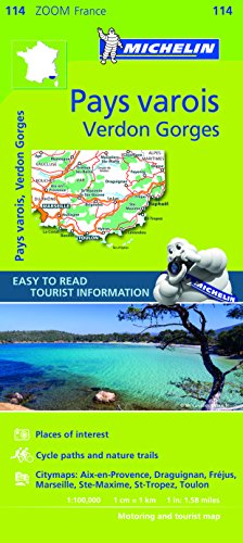 Michelin ZOOM France: Pays Varois, Verdon Gorges 114 (Maps/Zoom (Michelin)) (English and French Edition) (9782067150430) by Michelin
