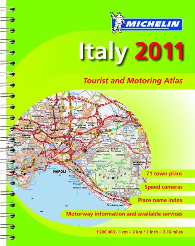 Stock image for Italy 2011 Atlas (Michelin Tourist and Motoring Atlases) (Michelin Tourist and Motoring Atlases) for sale by Cambridge Rare Books