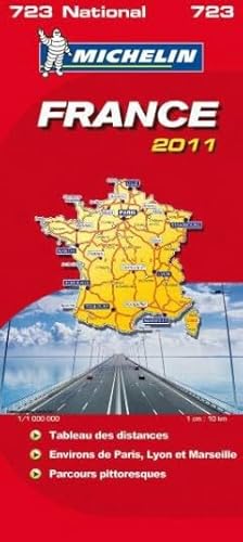 Frankreich: Handatlas: Tableau des distances, Environs de Paris, Lyon et Marseille, Parcours pittoresques (Michelin Nationalkarte) - Michelin
