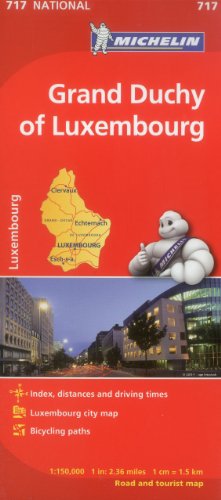 Michelin Luxembourg, Grand Duchy Map 717 (Maps/Country (Michelin)) (9782067170766) by Michelin