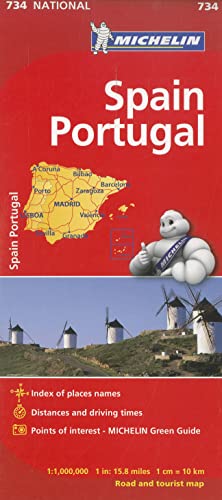 Stock image for Michelin Spain & Portugal Map 734 (Maps/Country (Michelin)) for sale by SecondSale