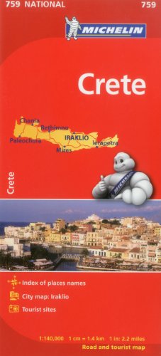 Michelin Map Crete 759 (Maps/Country (Michelin)) (9782067173200) by Michelin