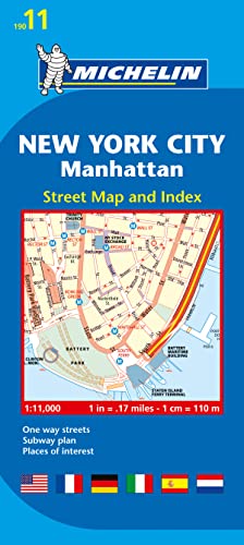 Imagen de archivo de Michelin New York City: Manhattan Map 11 (Maps/City (Michelin)) a la venta por MusicMagpie