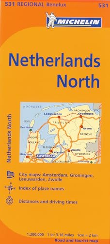 Michelin Netherlands: North Map 531 (Maps/Regional (Michelin)) (9782067175037) by Michelin