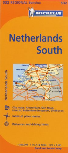 Michelin Netherlands: South Map 532 (Maps/Regional (Michelin)) (9782067175044) by Michelin