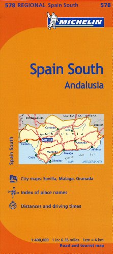 Stock image for Michelin Spain: Andalucia Map 578 (Maps/Regional (Michelin)) (Multilingual Edition) for sale by SecondSale