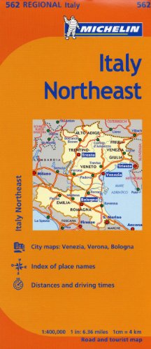 Michelin Italy: Northeast Map 562 (Maps/Regional (Michelin)) (9782067175334) by Michelin