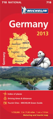 Imagen de archivo de Germany 2013 National Map 718 (Michelin National Maps) a la venta por WorldofBooks