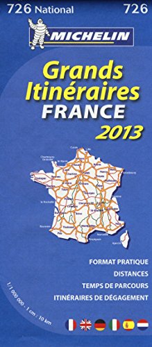 Michelin Karte 726 National Grand Itineraires France 2013 1 : 1 000 000