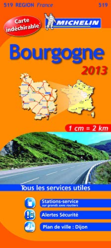 Michelin Tear-Resistant Map #519 Bourgogne (9782067181656) by Michelin Travel Publications